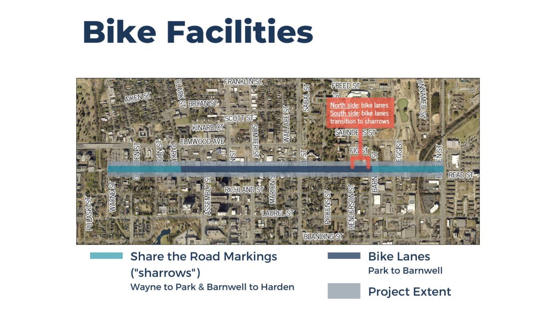 Calhoun Street has undergone significant changes from Wayne to Gregg in order to make the area more secure and convenient to get around