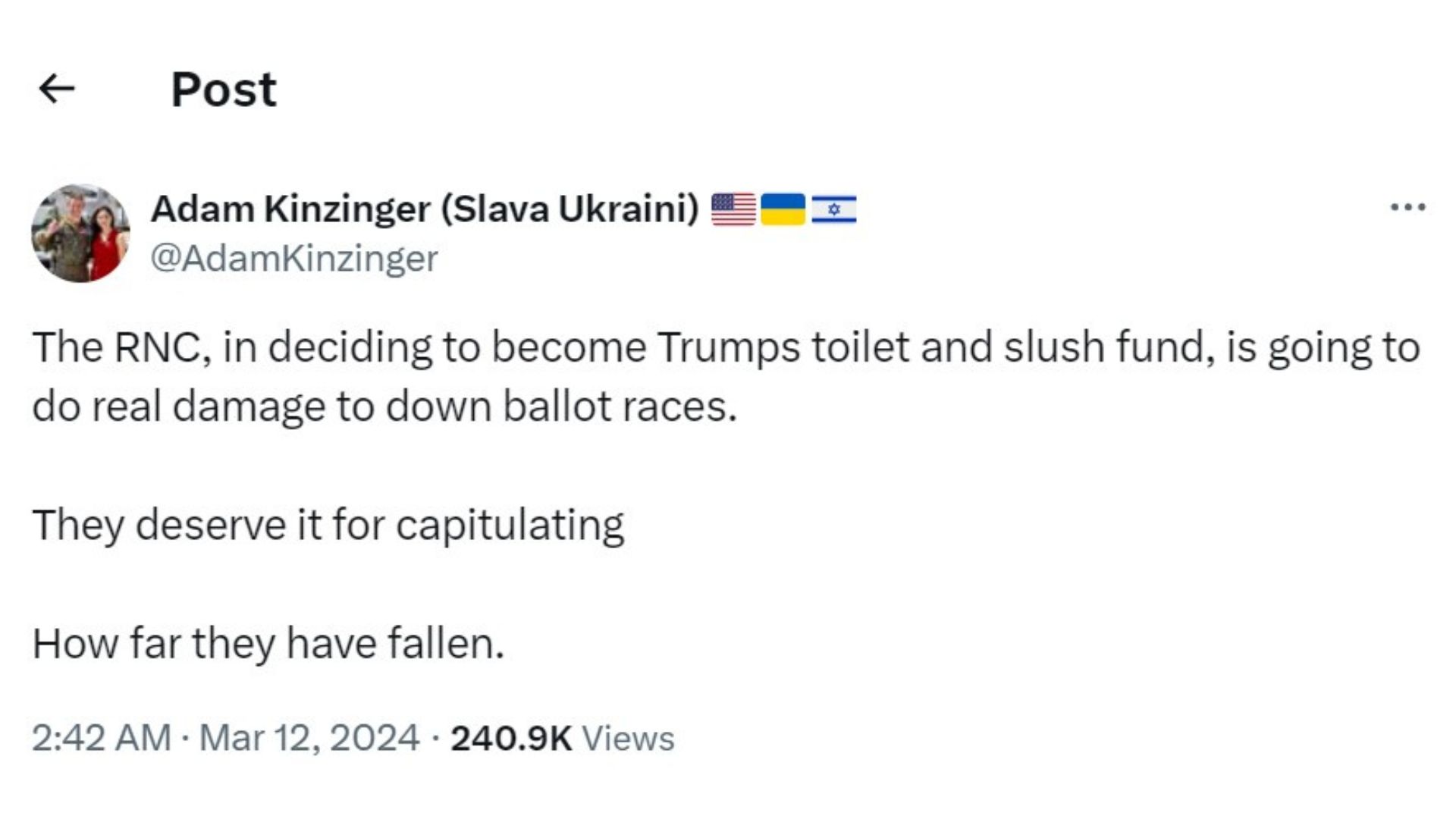 Kinzinger found himself in the spotlight after comments of the RNC changes sparked a wave of criticism with some accusing him of betrayal