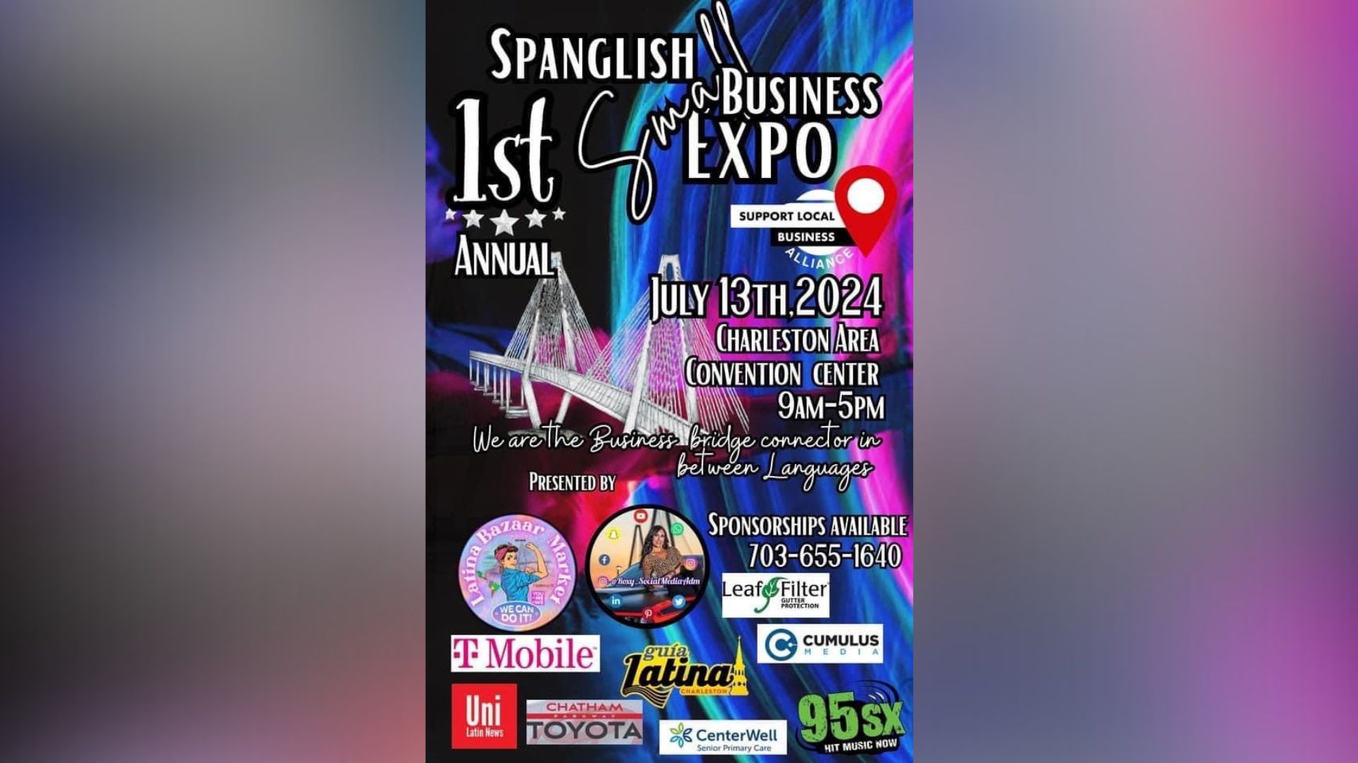 Roxana Massie, proud Latina owner of "Latina Bazaar Market," is announcing the grand unveiling of the "Spanglish Small Business Expo"
