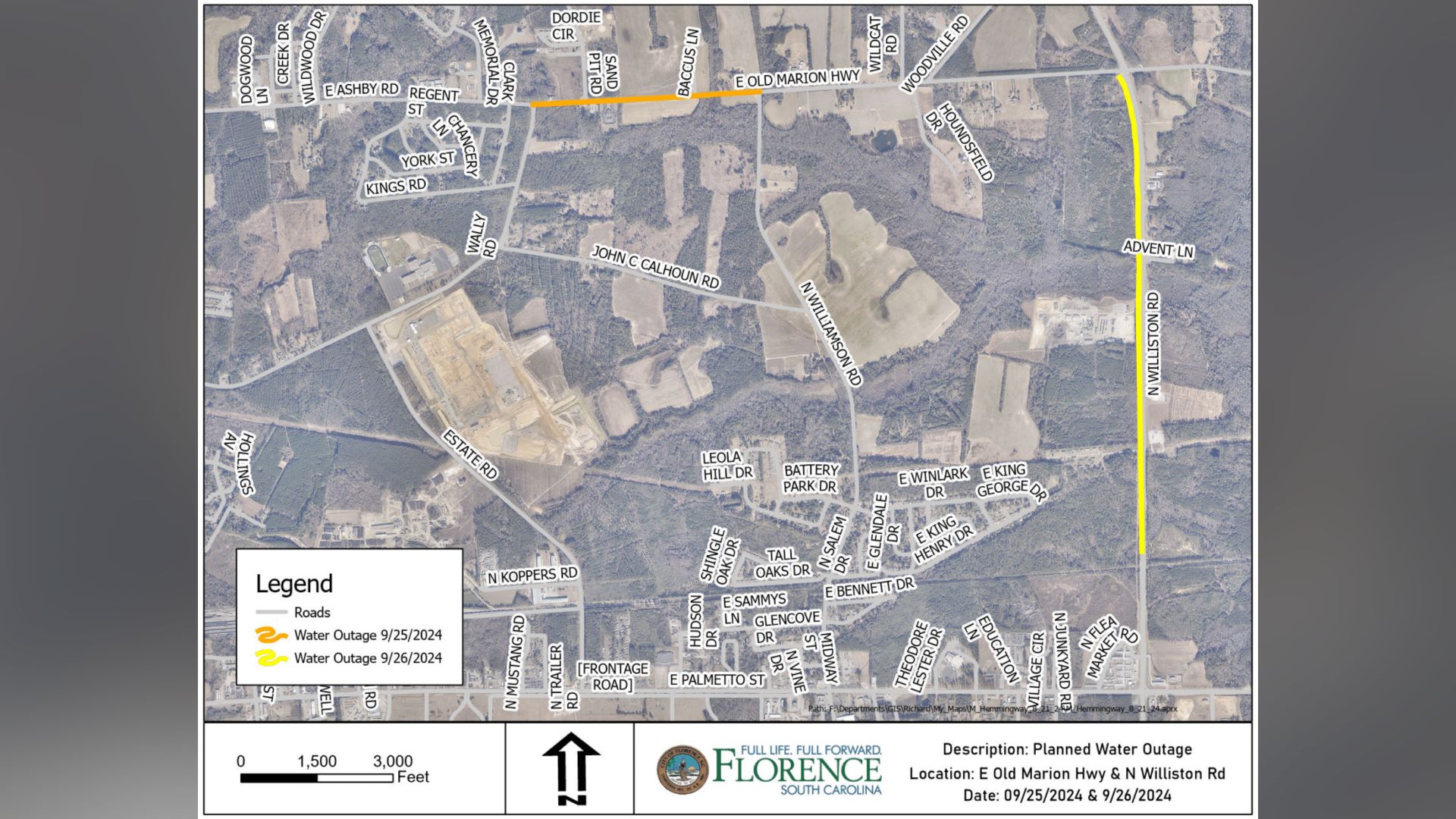 Florence residents should get prepared to deal with expected water service interruptions as local officials plan water service maintenance
