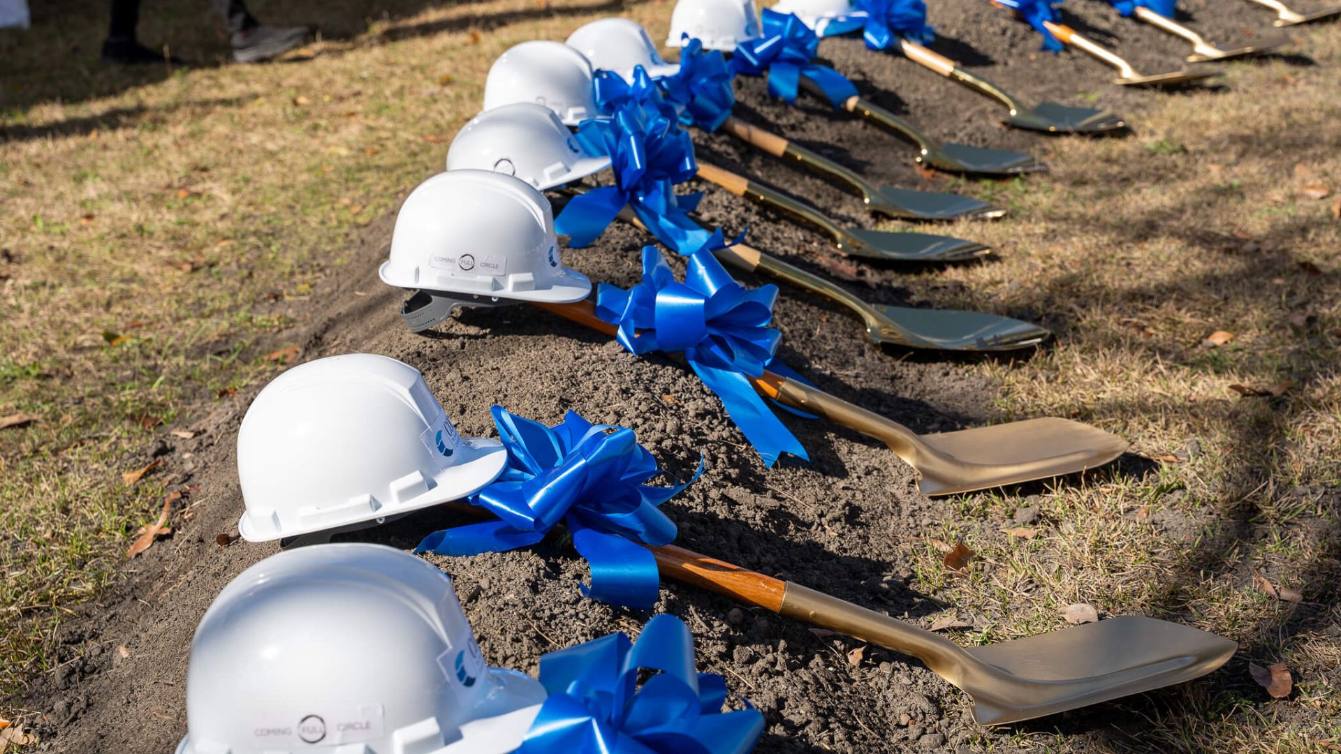 Officials gathered in the Jones McDonald Community Club Neighborhood to celebrate a groundbreaking event that promises new housing opportunities and community growth