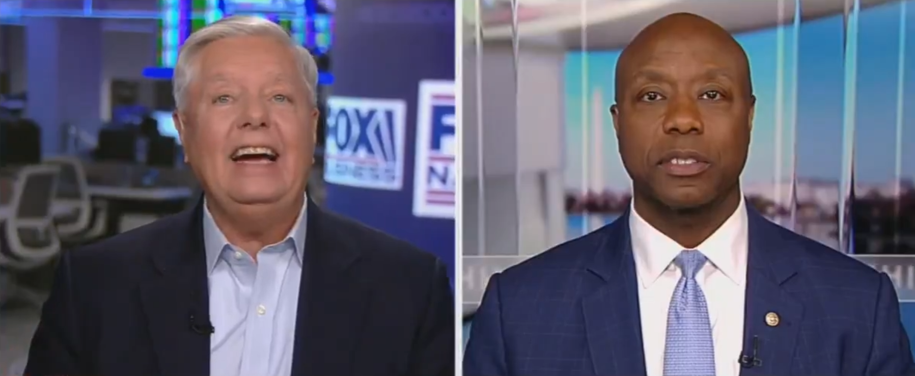 Graham abruptly changed the subject from policy to asking viewers for donations. He asked them to give small amounts of money to his personal fundraising page to help Trump and Republican Senate elections.