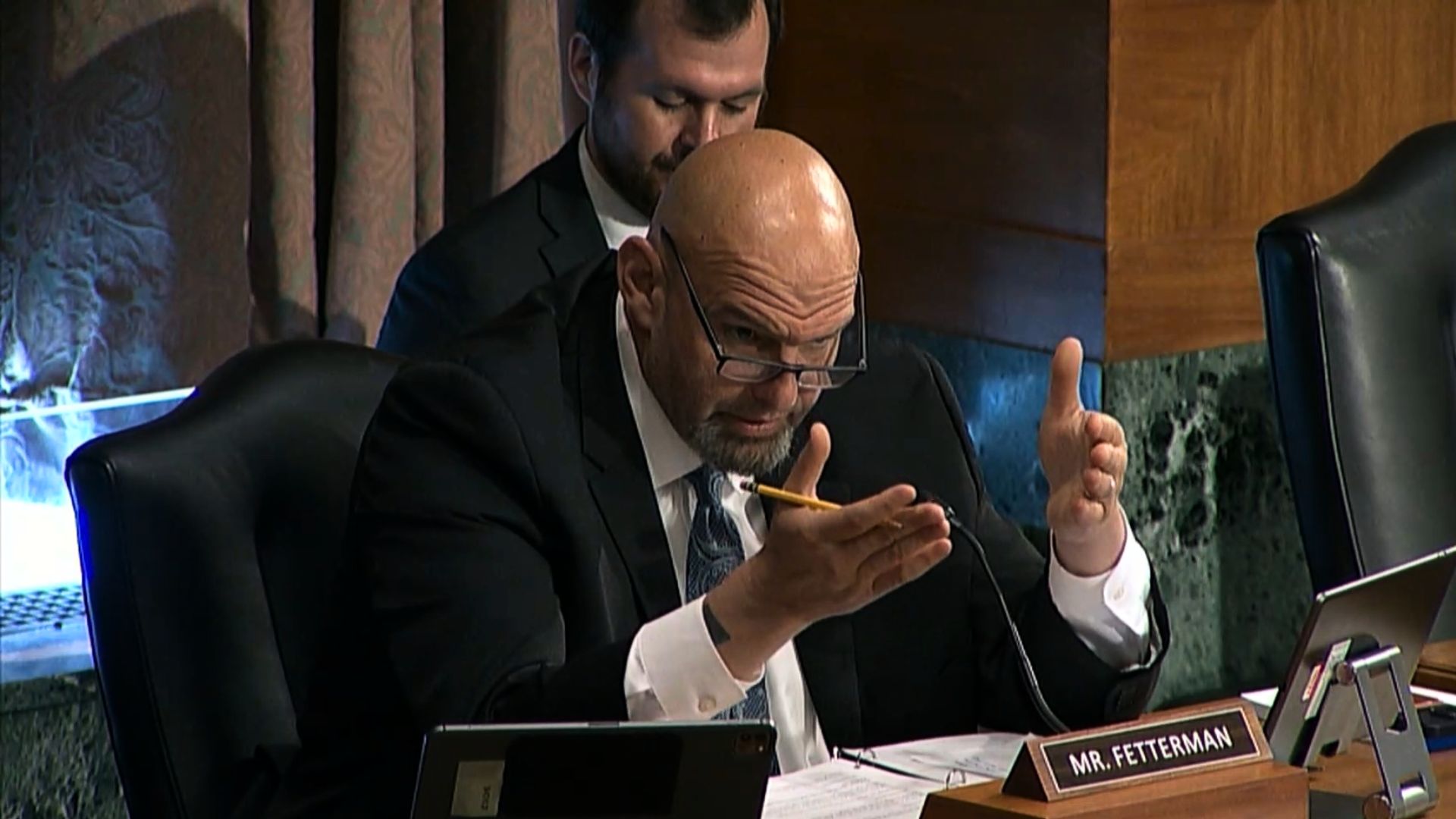 Now again, Sen. Fetterman is drawing a hard line between himself and parts of the Democratic Party, arguing that the political movement he once found appealing has moved into territory he can no longer defend.