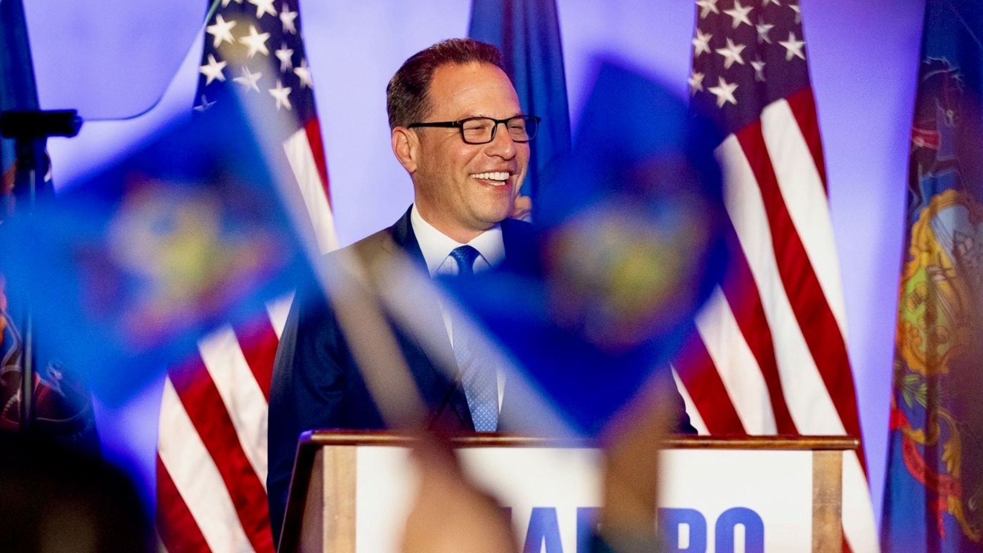 Pennsylvania Governor Josh Shapiro turned a public appearance before a large crowd into a sharp attack on President Donald Trump