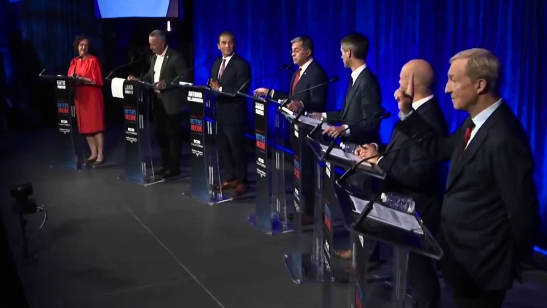 Xavier Becerra entered Thursday night’s California governor’s debate already carrying the weight of a damaging legal cloud around his campaign. By the time the forum began, that cloud had moved directly onto the stage.