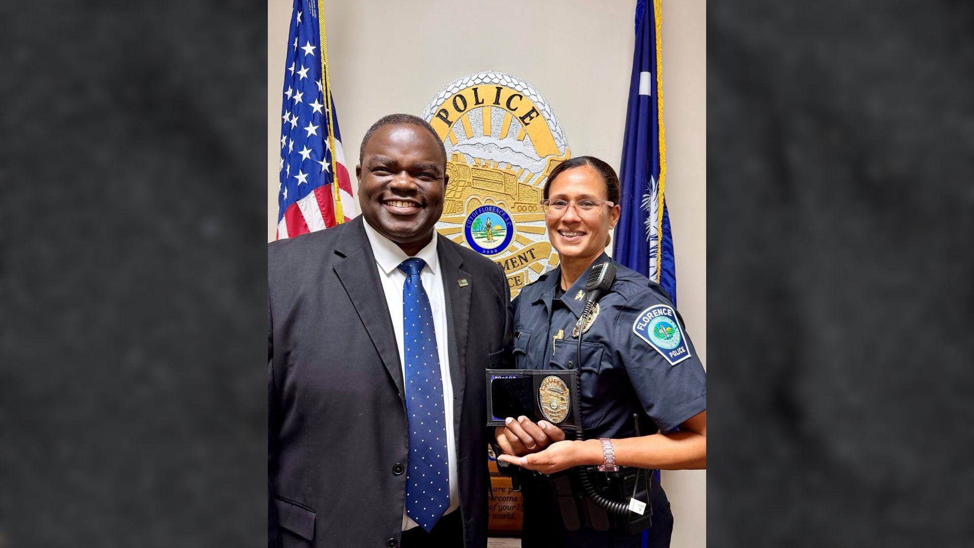 The City of Florence Police Department added two new faces to its ranks last week, marking another step in its effort to strengthen service to the community.